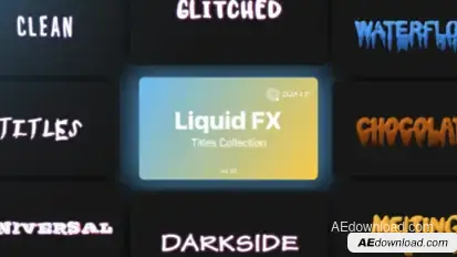 Liquid Motion Titles Vol. 02 Titles template preview