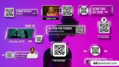 Liquid QR Code Titles Elements template preview