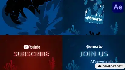 Liquid Sea Logo for After Effects Logo Stings template preview