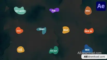 Liquid Shape Titles | After Effects Titles template preview