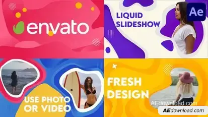 Liquid Slideshow | After Effects Openers template preview