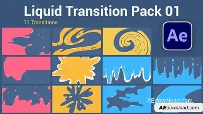 Videohive Liquid Transition Pack 34322822 Elements template preview