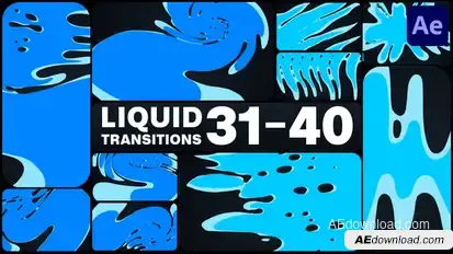Liquid Transitions for After Effects Elements template preview