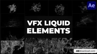 Liquid VFX | After Effects Elements template preview