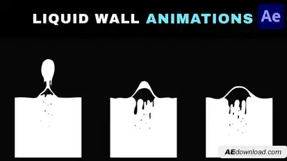 Liquid Wall Animations for After Effects Elements template preview