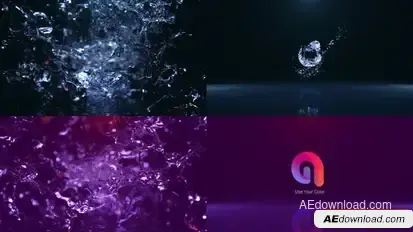 Liquid Water Logo Logo Stings template preview