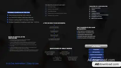 List Titles | After Effects Titles template preview