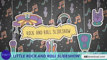 Little Rock and Roll Slideshow Video Displays template preview