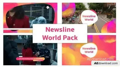 Videohive Live News Updates Elements template preview