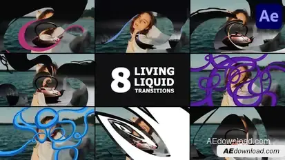 Living Liquid Transitions | After Effects Elements template preview