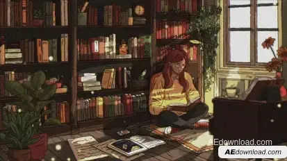 Lo-fi Music Backgrounds Elements template preview