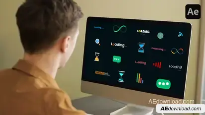 Loading Animations Elements template preview