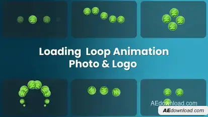 Loading Loop Animation Logo and Photo Elements template preview
