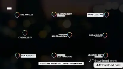 Location Names | AE Titles template preview