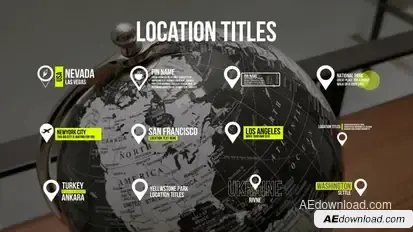 Location Titles 1.0 | After Effects Titles template preview