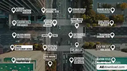 Location Titles 1.0 | After Effects Titles template preview