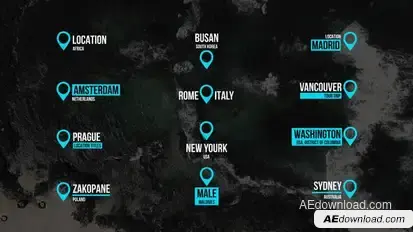 Location Titles 2.0 | AE Titles template preview