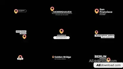 Location Titles 2.0 | AE Titles template preview