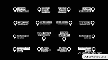 Location Titles 2.0 | After Effects Titles template preview