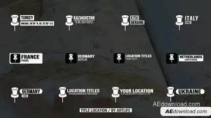 Location Titles 2.0 | After Effects Titles template preview