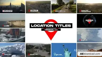 Location Titles 3.0 | After Effects Titles template preview