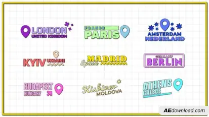 Location Titles Elements template preview
