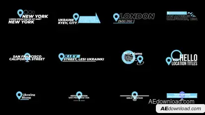 Location Titles | AE Titles template preview