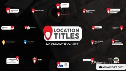 Location Titles | After Effects Titles template preview