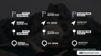 Location Titles | After Effects Titles template preview
