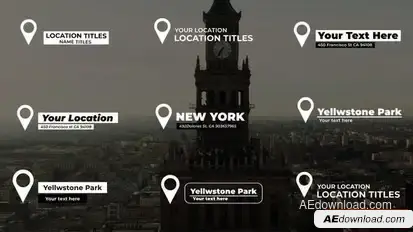 Videohive Location Titles | After Effects 39144555 Titles template preview