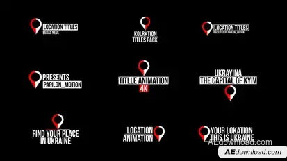 Location Titles | After Effects Titles template preview
