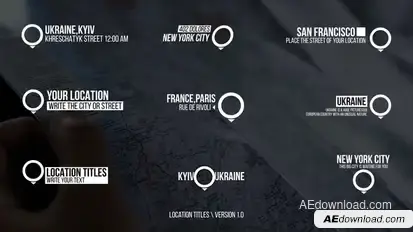 Location Titles | After Effects Titles template preview