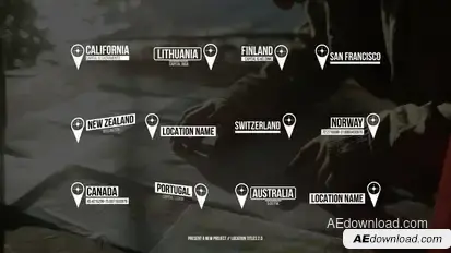 Location TItles | After Effects Titles template preview