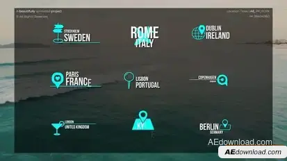 Videohive Location Titles | After Effects 50681363 Titles template preview