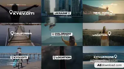 Location Titles | After Effects Titles template preview