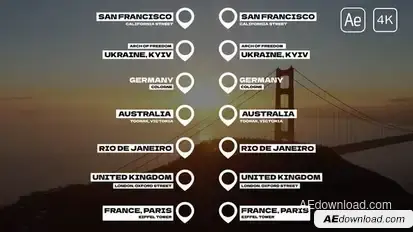 Location Titles | After Effects Titles template preview