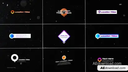 Location Titles | After Effects Titles template preview