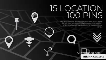 Location Titles Pack | AE Template Titles template preview