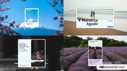 Location Typography Titles template preview