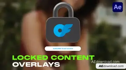 Locked Content Overlays Elements template preview