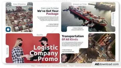 Logistic Company Promo Openers template preview