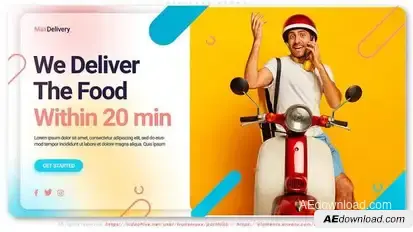 Logistic Delivery Service Promo Product Promo template preview