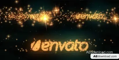 Logo & Text Intro - Glitters Logo Stings template preview