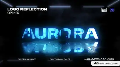 Logo & Text Reflection Opener Openers template preview