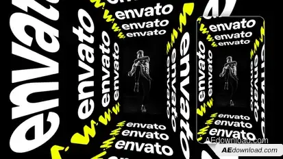 Logo Animated Display Vertical Logo Stings template preview