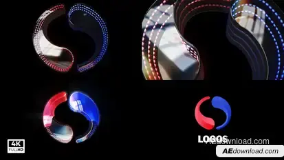 Simple Minimal Logo Reveal Elements template preview