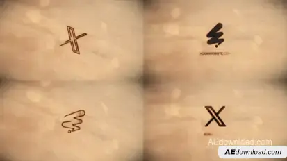Logo Burnt Wood for After Effects Logo Stings template preview