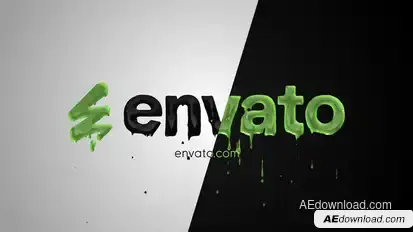 Logo Ink Drops Logo Stings template preview