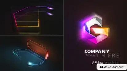 Logo Line & Light Logo Stings template preview