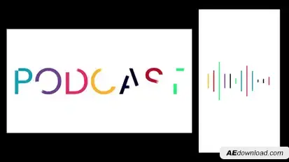 Logo Podcast Elements template preview